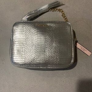 NWT Victoria’s Secret Silver /Gold Snakeprint Shoulder Bag